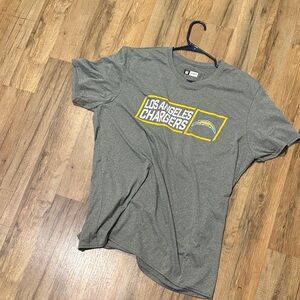 NFL Los Angeles Chargers Gray and Yellow T-Shirt